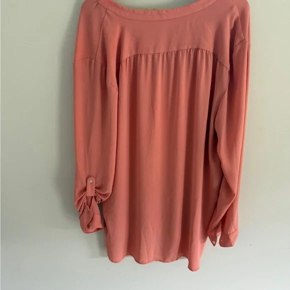 LOFT Women's Salmon Blouse - Picture 3 of 3